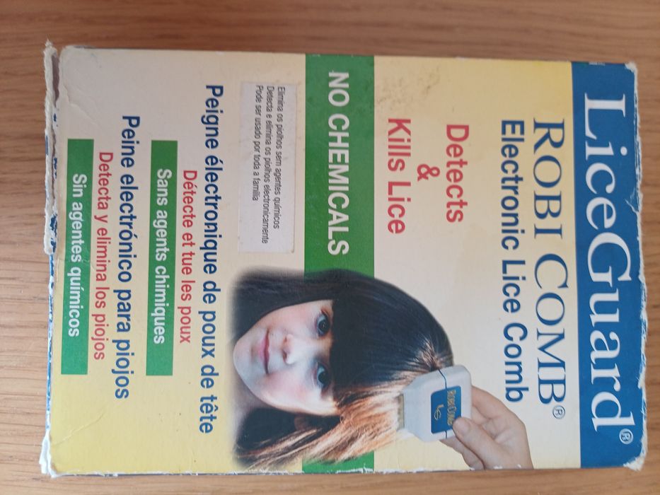 Pente eléctrico para piolhos e lêndeas