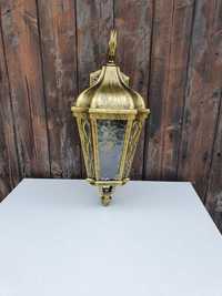 Lampa ozdobna naścienna zewnętrzna latarnia metalowa vintage
