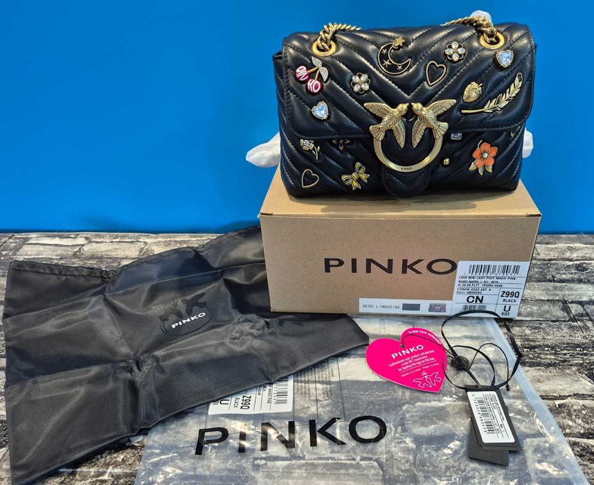 torebka Pinko love mini lady puff magic pins