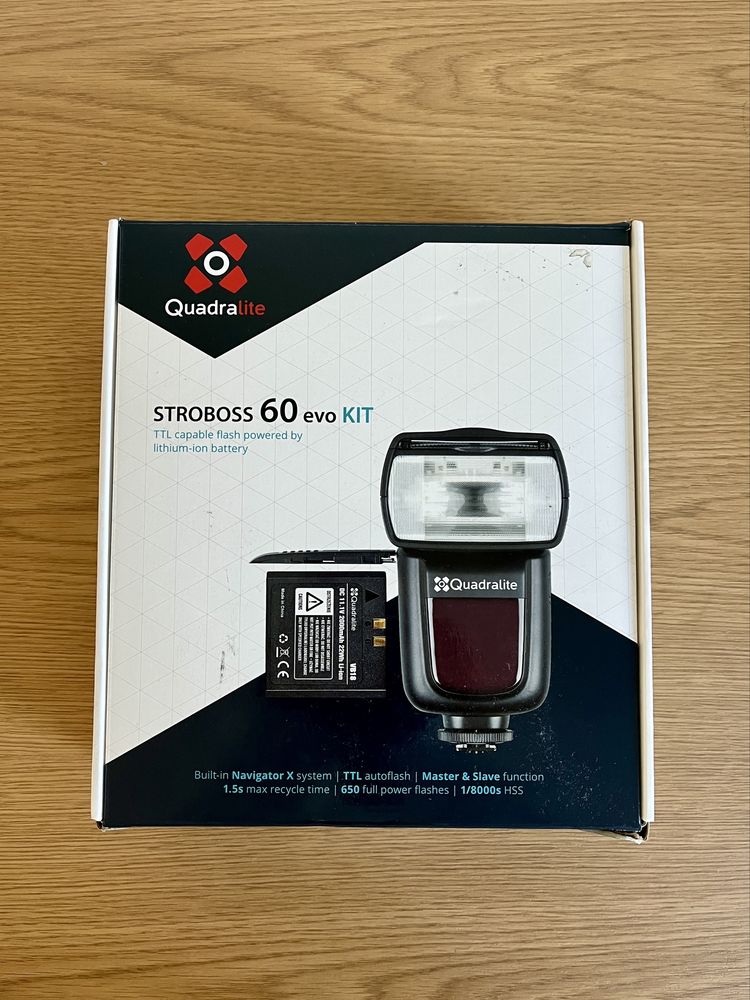 Flash quadrilate stroboss 60 evo kit (Canon)