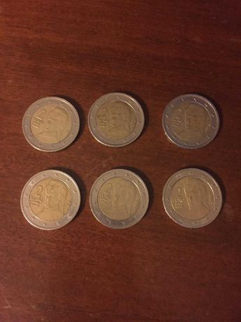 Lote de moedas de 2 euros da Áustria