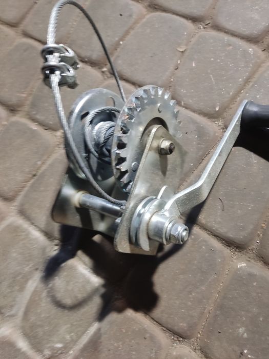 wyciągarka ręczna, korba, lina, opryskiwacz, rolnictwo, sprzęt, mechan