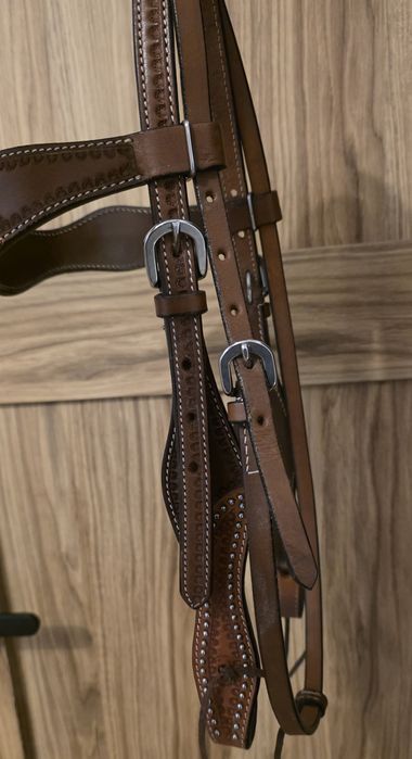 Śliczne ogłowie western