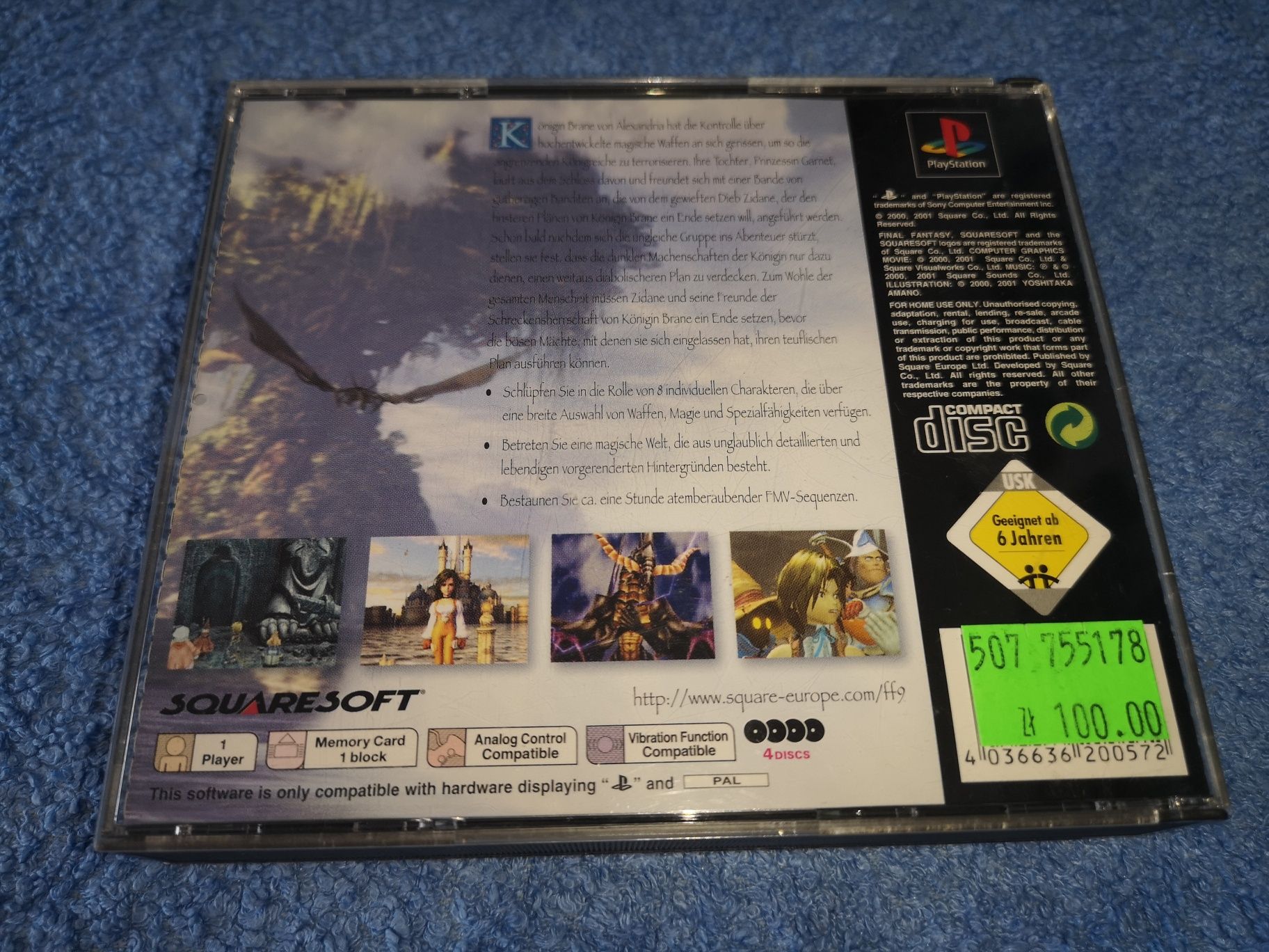 Final Fantasy IX PSX PS1 gra GER (stan bdb-) kioskzgrami Ursus sklep