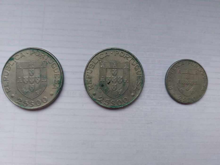 Moedas 25$ e 2$50 - Comemorativas Alexandre Herculano