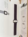 Pulseira apple watch pele cor dark cherry