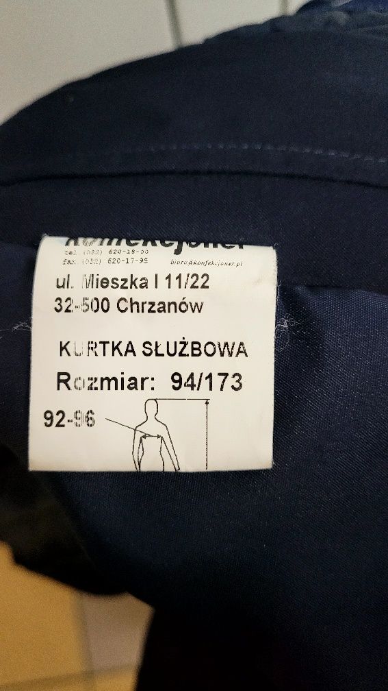 Kurtka przejściowa policja