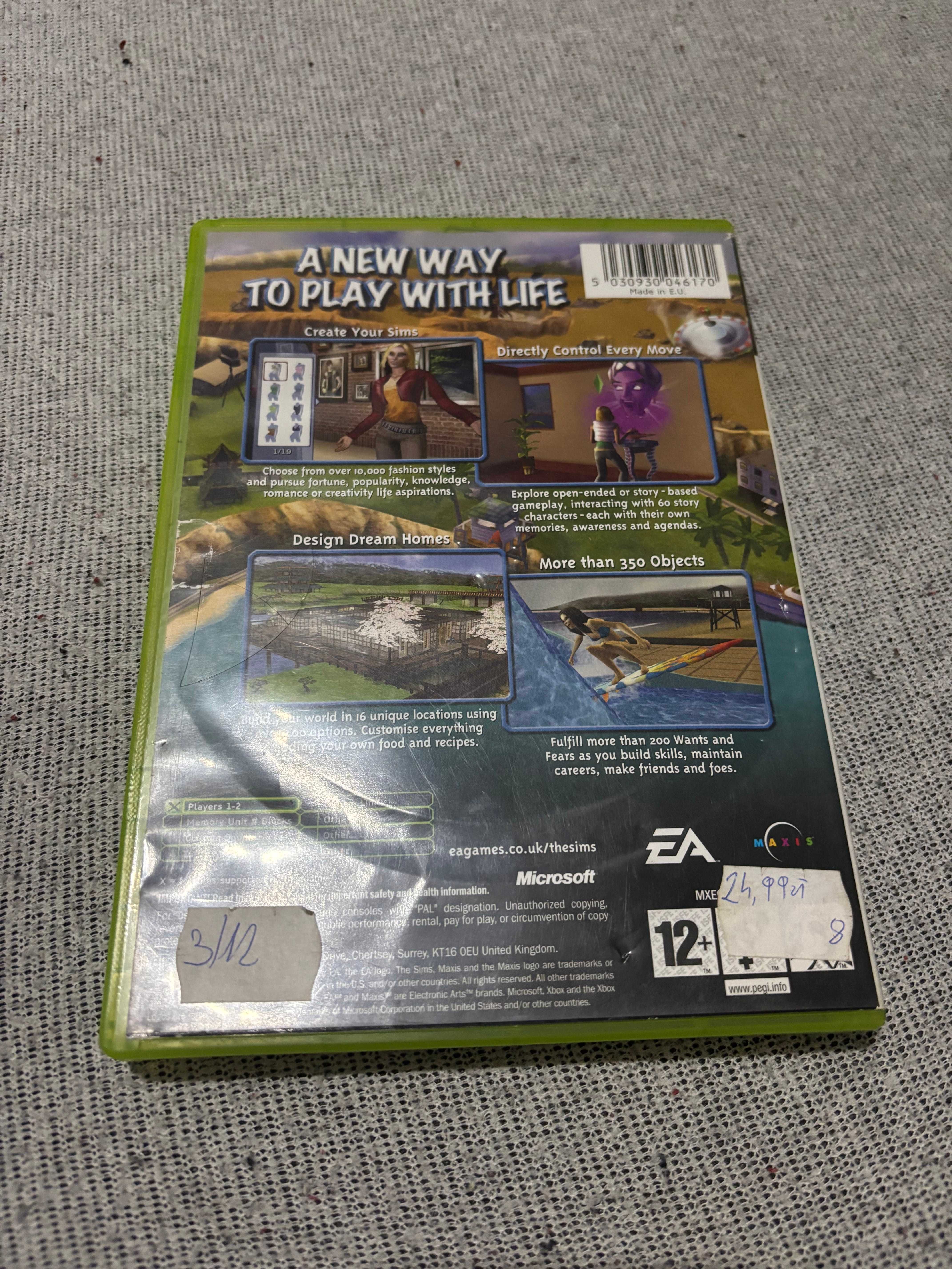 Gra The Sims 2 Xbox Classic