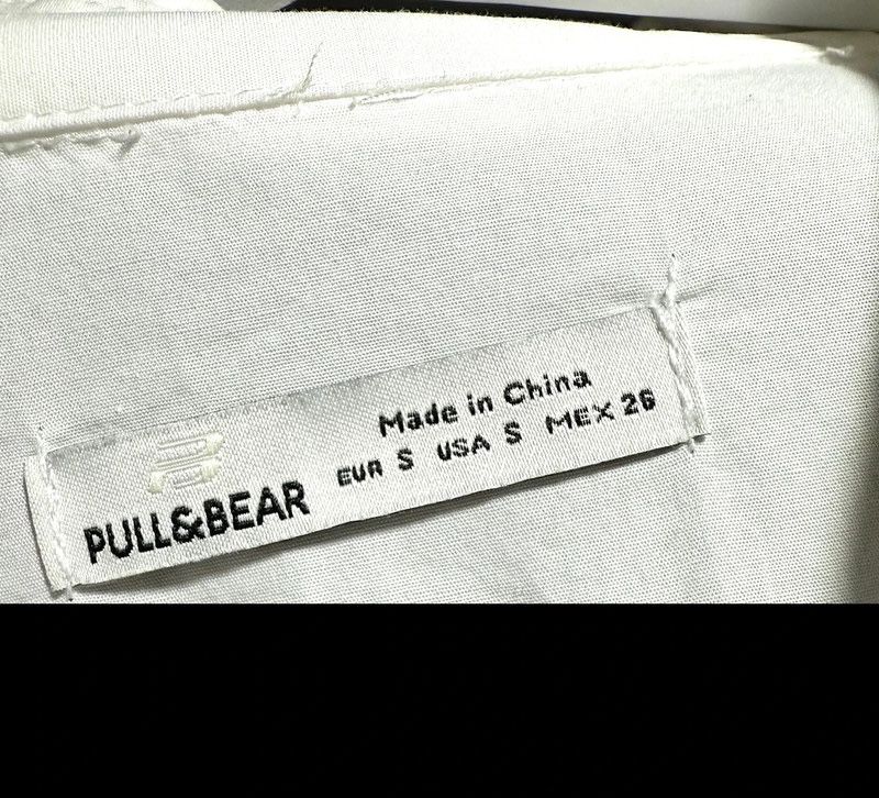 Biała bawełniana koszula oversize S Pull Bear bawełna damska