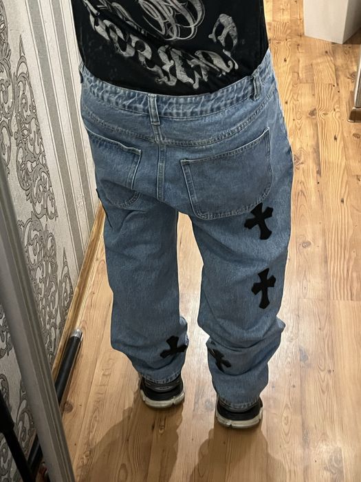 Chrome hearts type jeans хром хартс джинси y2k opium drip drill