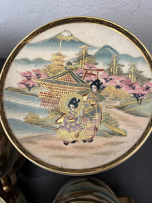 Conjunto completo chá e café japonês Satsuma. Raríssimo,