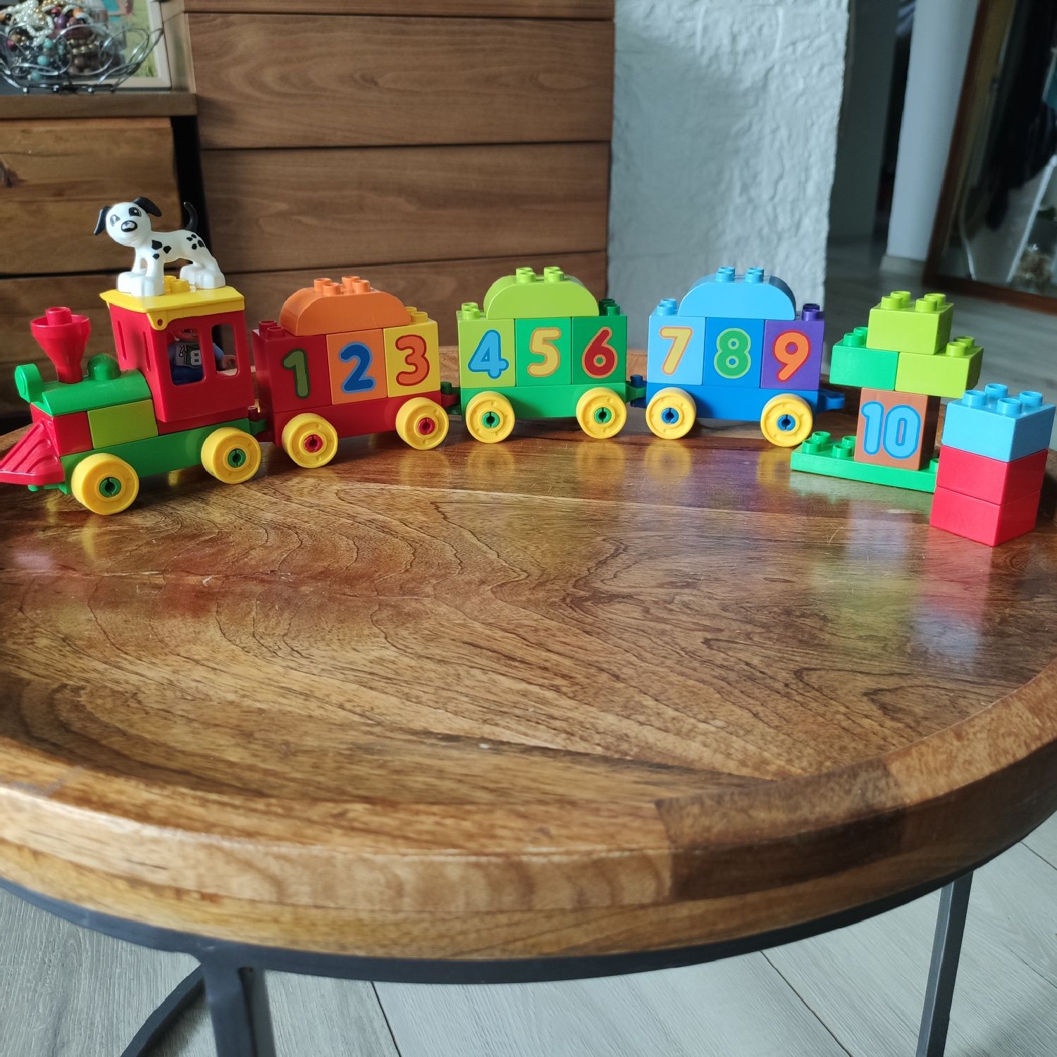 Lego Duplo pociąg nauka liczenia 1-10