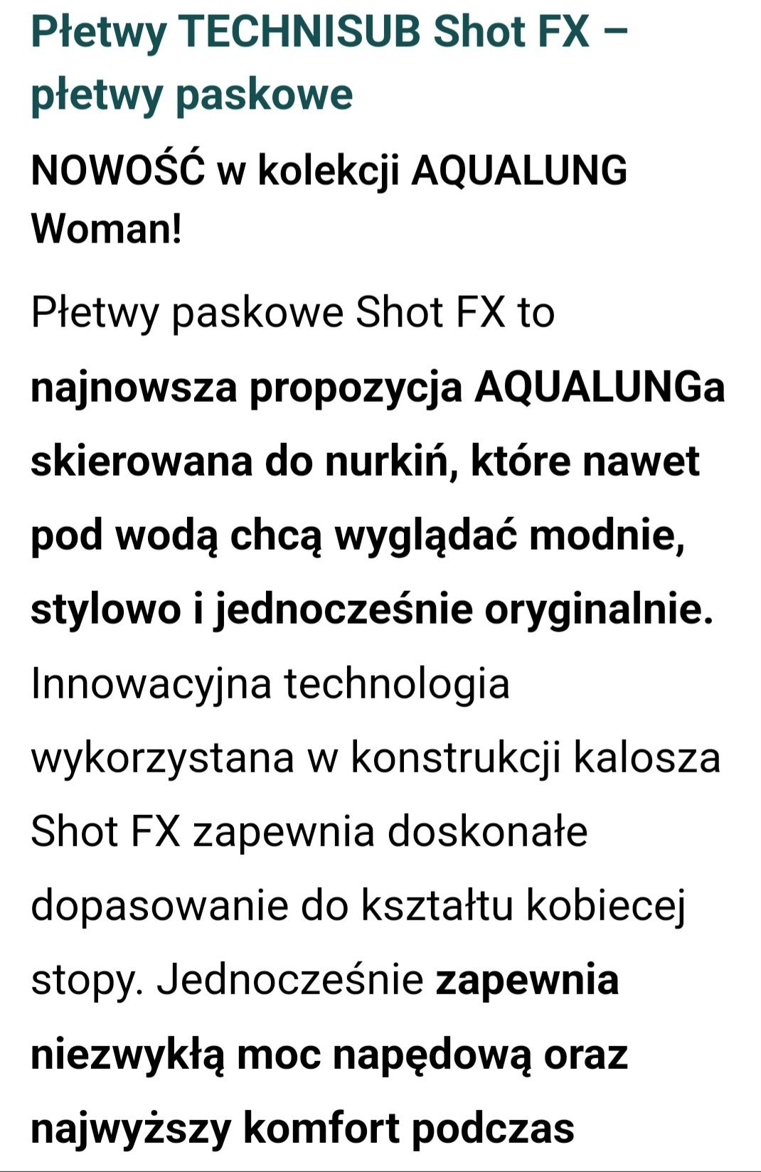 Płetwy Technisub Shot FX