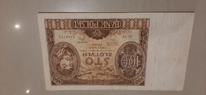 Banknot 100 zł z 1934r. stan b.dobry.