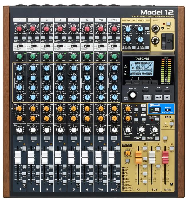 Tascam Model 12 – mikser rejestrator interface audio procesor efektów