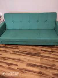 Sofa rozkładana zielona