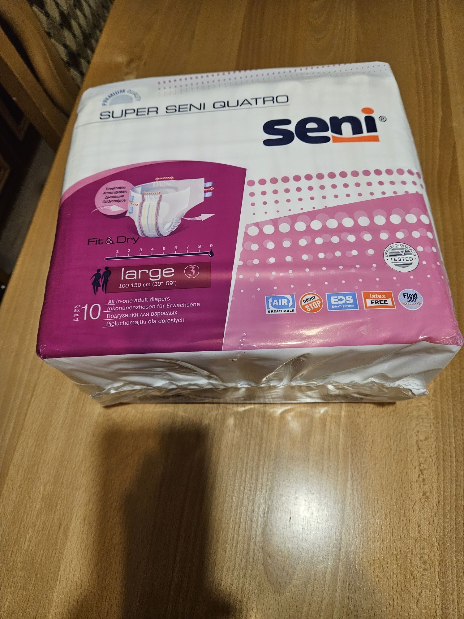 Pieluchomajtki "super seni quattro" rozmiar L