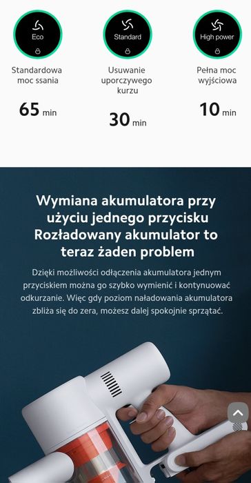 Odkurzacz XIAOMI Mi Vacum Cleaner G10 White