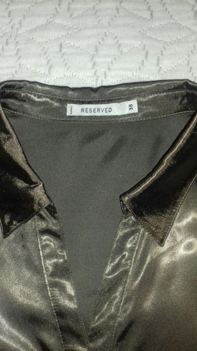 Nowa bluzeczka Reserved-brąz satyna