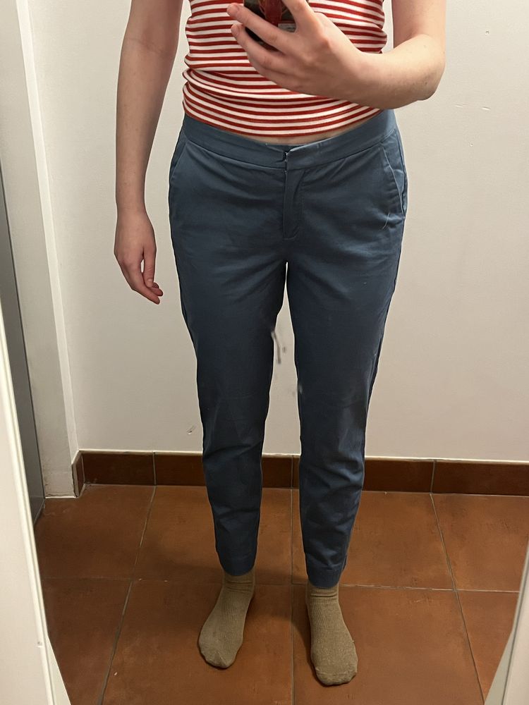 bawełniane spodnie Massimo Dutti