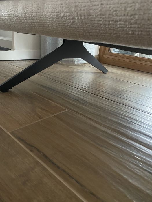 Pufa Adilio, duża, kolor kremowy