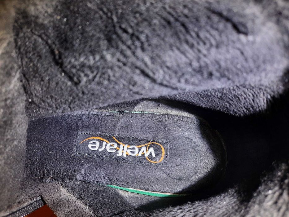 Жіночі чорні ботфорти чоботи сапоги 41 р Welfare натуральна шкіра замш