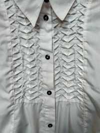 Блуза для девочки белая нарядная на 140см
