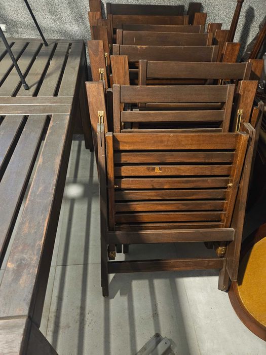 Ikea stol rozkl. + 8 krzeseł