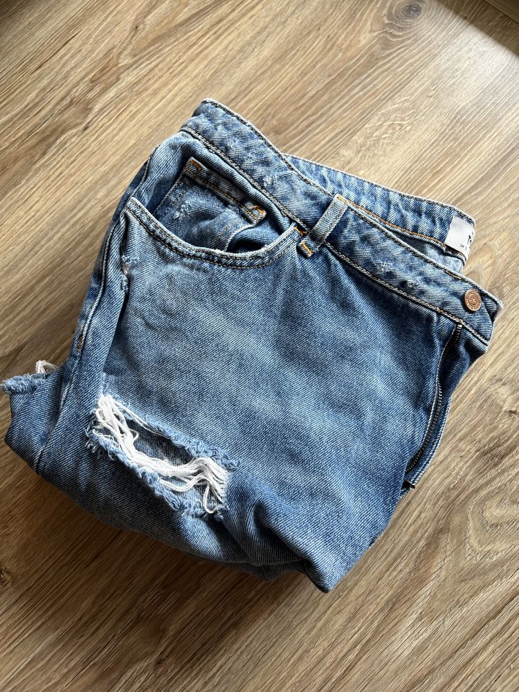 Jeansy damskie rwane rozmiar 46 mom jeans
