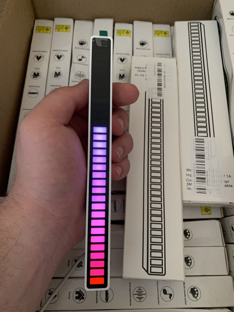 Еквалайзер RGB/ Эквалайзер RGB/ Панел RGB с микрофоном