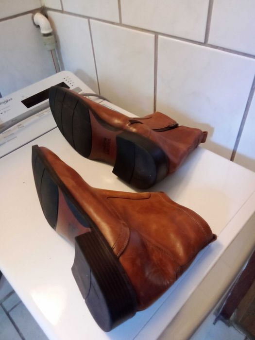 buty męskie skórzane 43 wkładka 28,5cm jesienno zimowe