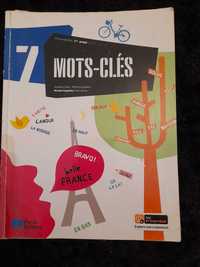 Mots Clés livro Francês 7 ano nivel 1 e 2, manual + caderno de fichas