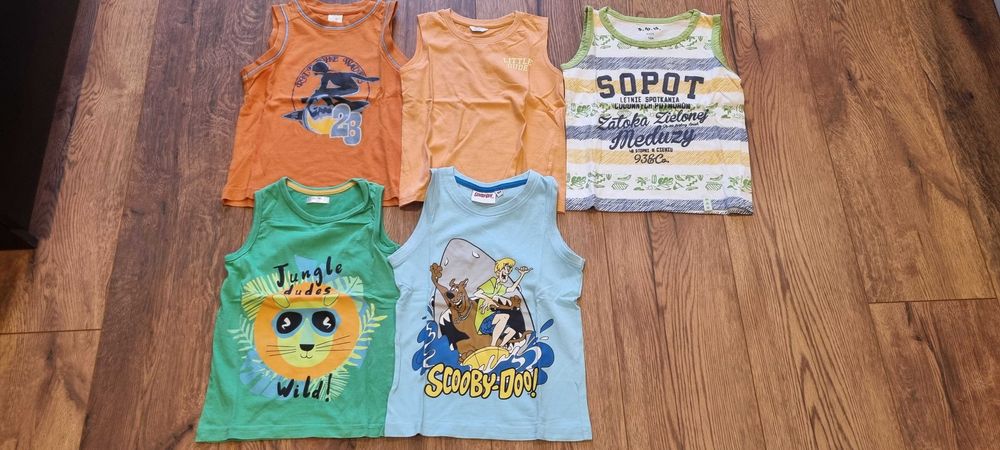 Koszulki bez rękawka Zestaw roz.104