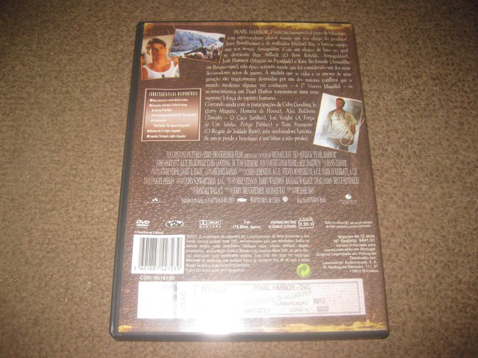 "Pearl Harbor" com Ben Affleck/Edição Especial com 2 DVDs64564347856770121