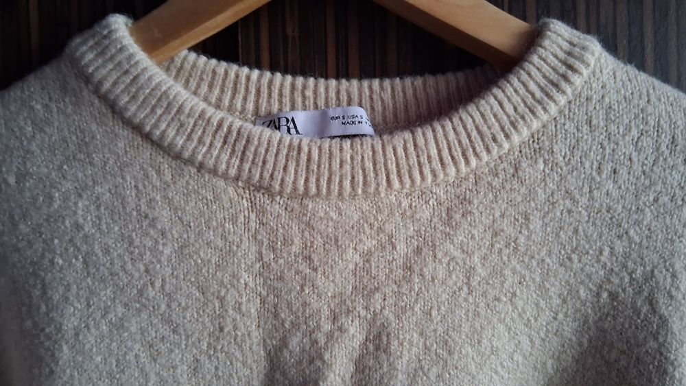 Zara, sweter z wełną S