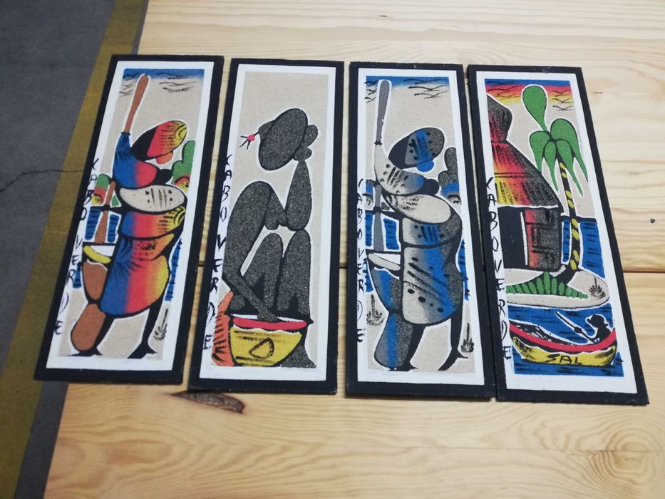 Molduras artesanais compradas em Cabo Verde