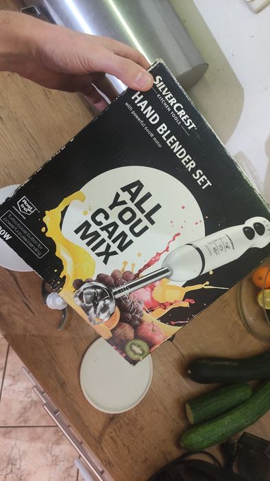 Używany, sprawny zestaw blender ręczny, mikser, trzepaczka - moc 600W