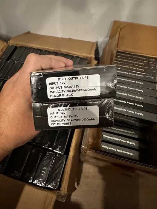 ДБЖ безперебійник (павербанк) для роутера 10400mAh WGP 5V+9V+12V,білий
