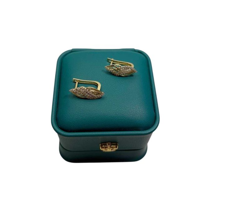 Eleganckie Złote Kolczyki 585 2,75G