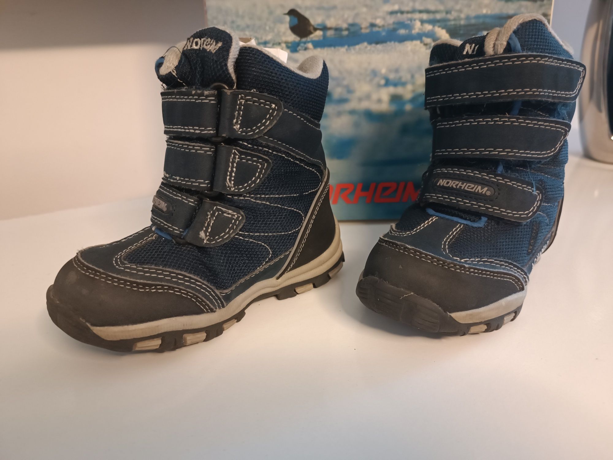 Norheim Rewelacyjne Buty Zimowe Chłopięce Nieprzemakalne BDB+ 23