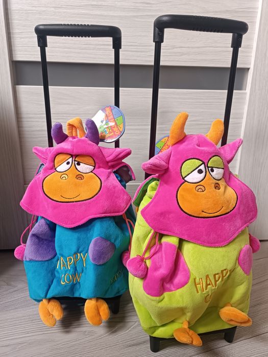 Plecaczki Beppe Happy Cow walizki na kółkach dla dzieci PREZENT