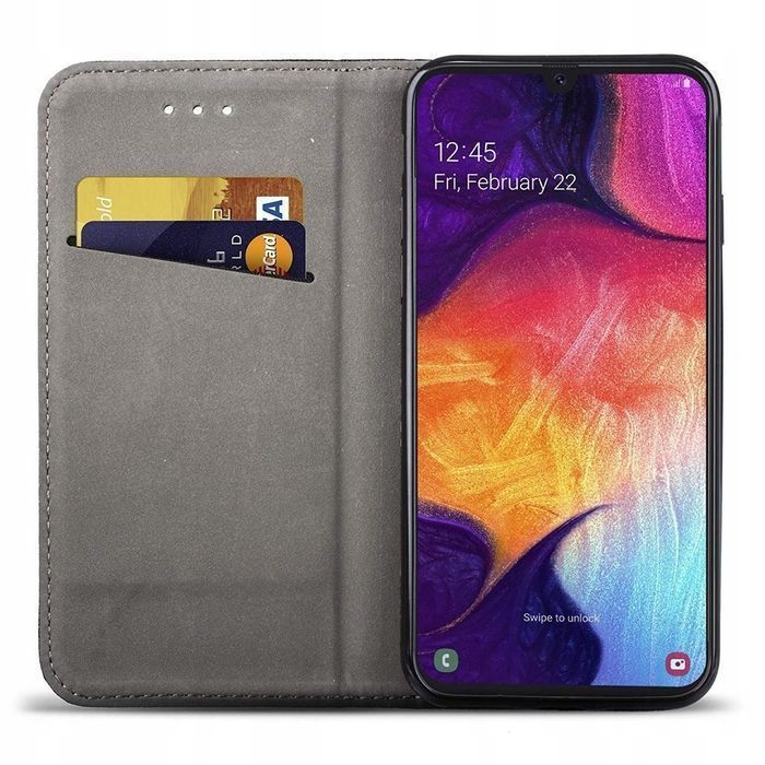 Etui Z Klapką Magnet Do Samsung S21 Ultra Książkowe Obudowa Czarne