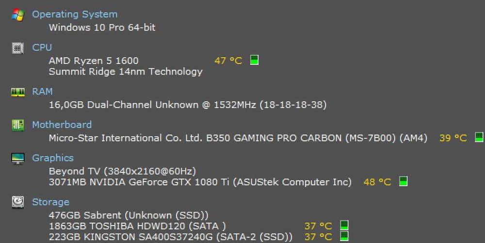 GTX1080TI 11Gb/Ryzen 5 1600/16Gb/M.2 512 Gb/HDD 1TB/SSD 240 Gb
