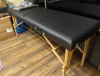 Składany stół do masażu czarny