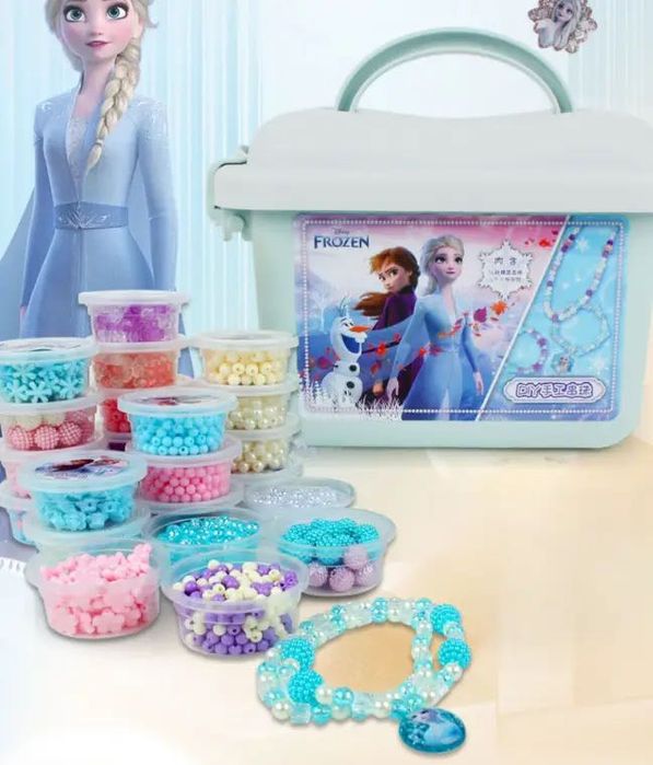 Дитячий набір для створення браслетів і намиста з бісеру ручної роботи