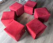 Pufy 35x35 stan bardzo dobry Polska firma