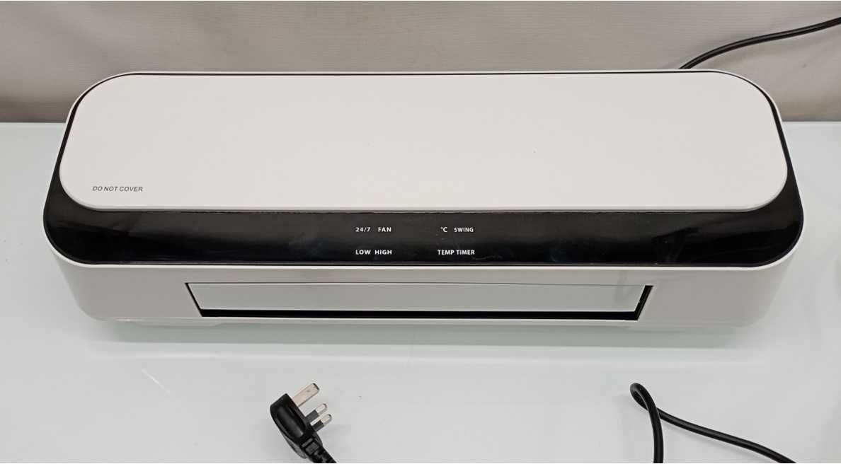 Biały naścienny termowentylator - 2000W- Kurtyna