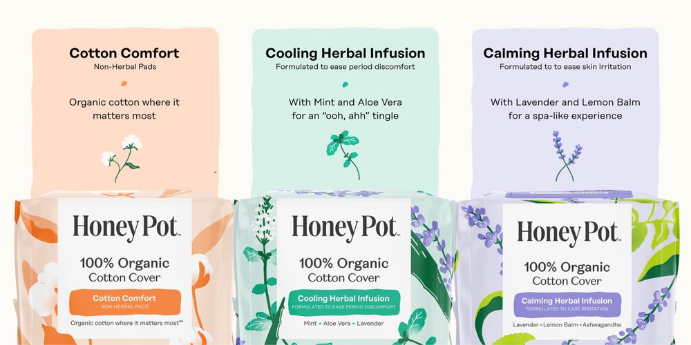 Органічні менструальні прокладки honey pot