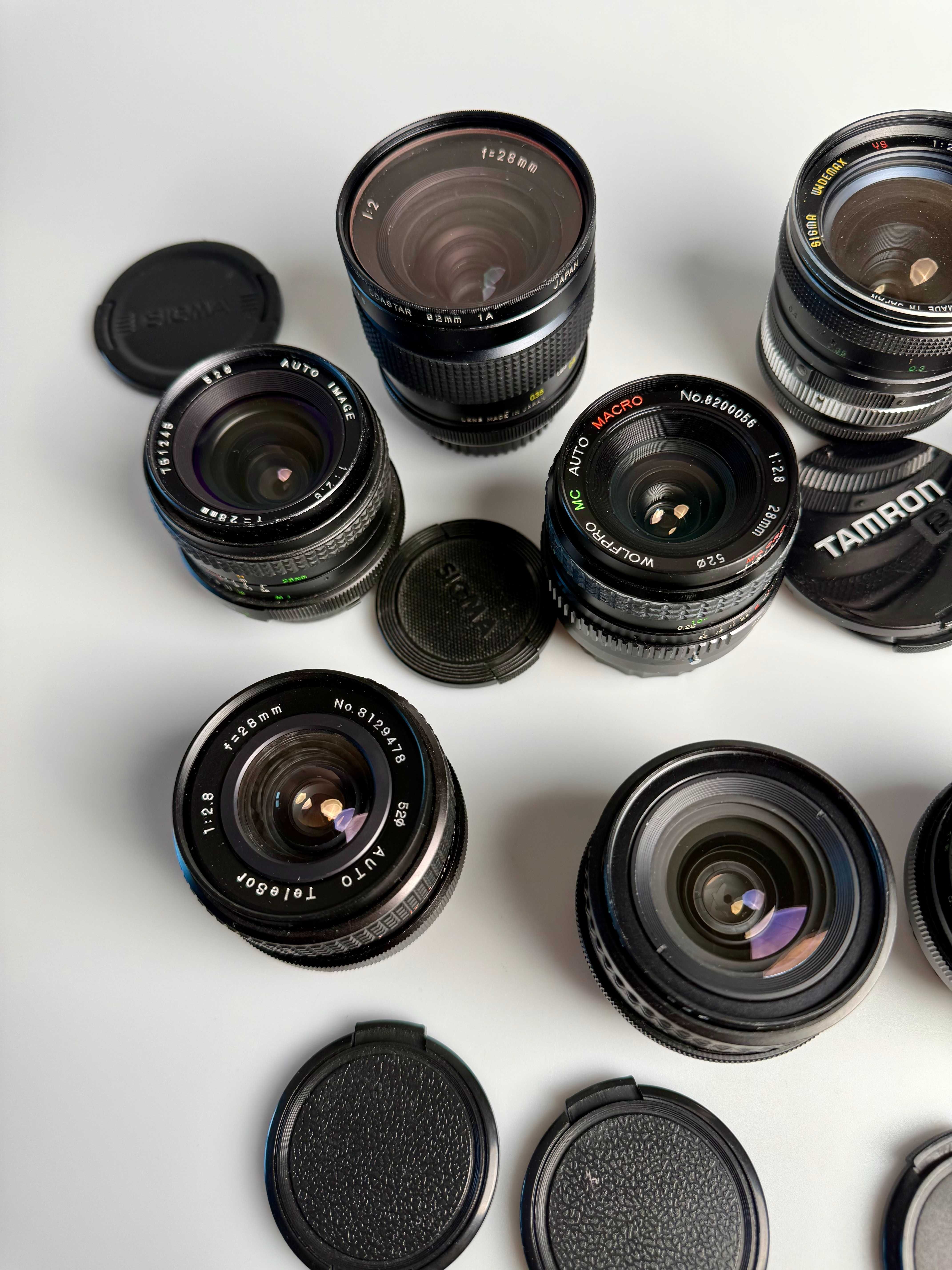 Обʼєктиви 28mm на Nikon Minolta Contax Yashica Pentax объектив