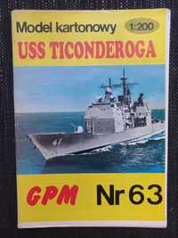 Model Kartonowy GPM 63 Krążownik rakietowy USS Ticonderoga